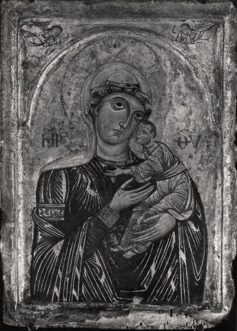 National Gallery, London — Anonimo senese - sec. XIII - Madonna con Bambino — insieme